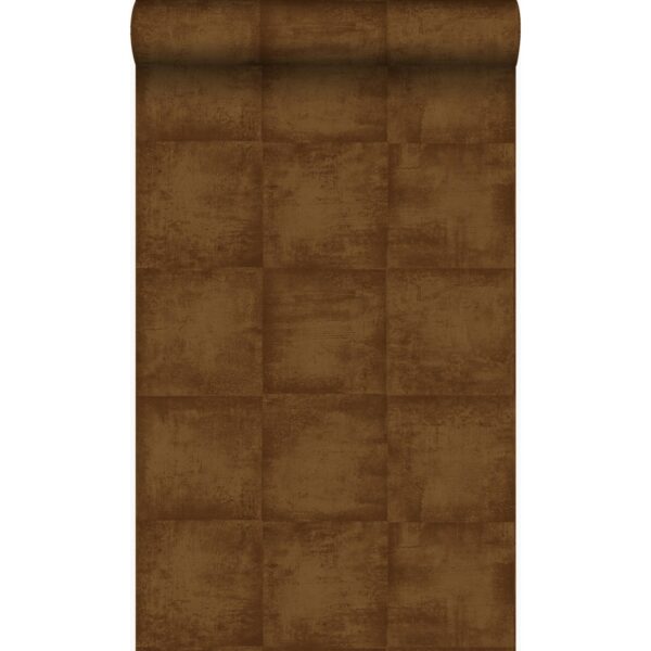 Origin Wallcoverings Tapete Uni Kupferbraun 53 cm x 10
