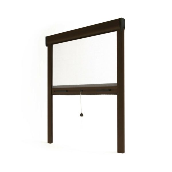 Avosdim Insektenschutzrollo Fenster & Tür Aluminium 100cm x 160cm Braun