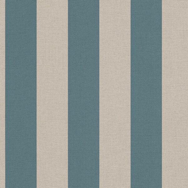 Bricoflor Streifentapete Blau Beige Maritime Tapete in Petrol Ideal für Wohnzimmer und Esszimmer Klassische Vliestapete Gestreift