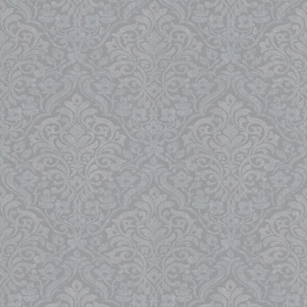 Tadessi Tapete Barock Jacopo M1 No 2305 Vliestapete Grau Silber Ornament Barocktapete