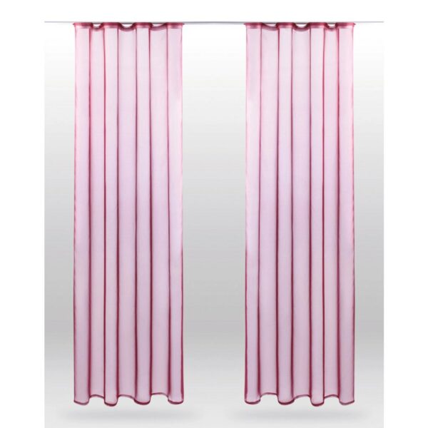 Bestlivings Dekoschal Noella mit Universalband 2er Pack 140 cm x 245 cm Bordeaux