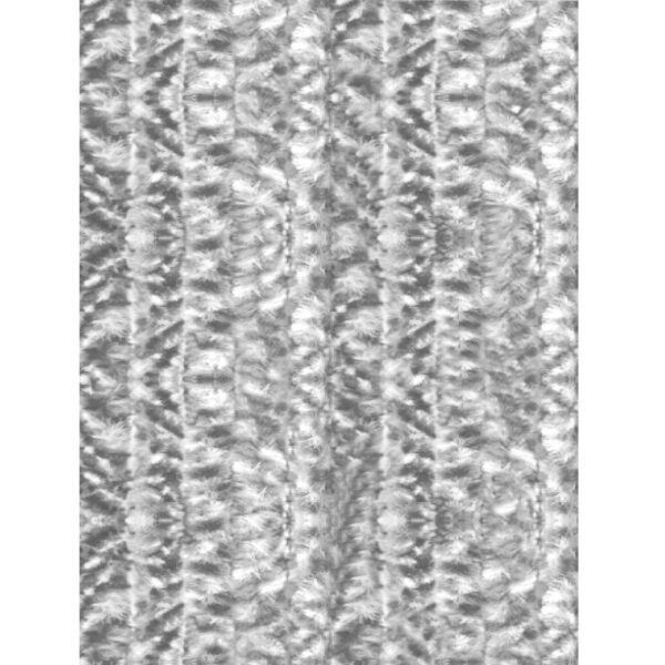 Arsvita Flauschvorhang Flauschgardine Vorhang 100 cm x 220 cm Meliert Hellgrau Weiß