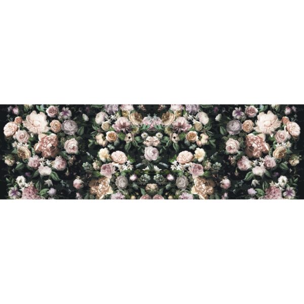 Sanders & Sanders Fototapete Blumen Multicolor Auf Schwarz 800 x 250 cm 611946