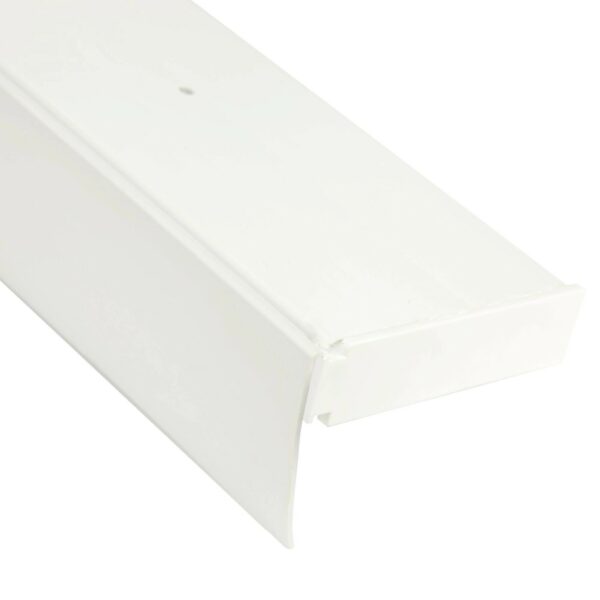 Bestlivings 270 cm Vorhangschiene mit Blende 2 Lauf Weiß / 3 x 90 cm
