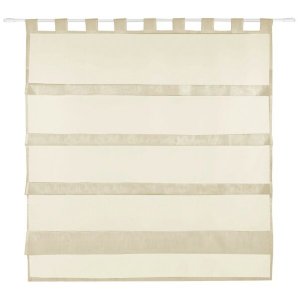 Bestlivings Sky Gardine Raffoptik Schlaufe 100 cm x 110 cm Beige
