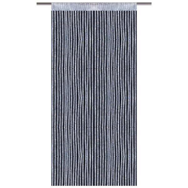 Bestlivings Fadenvorhand Fadengardine Vorhang Gardine Silber 90 cm x 200 cm