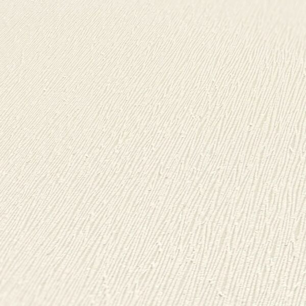 A.S. Création Tapete Uni Creme-Beige und Weiß 53 cm x 10