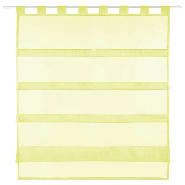 Bestlivings Sky Gardine Raffoptik Schlaufe 90 cm x 110 cm Gelb