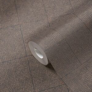 Livingwalls Tapete Geometrisches Motiv Braun und Grau 53 cm x 10