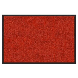 Karat Schmutzfangmatte Rhine - Sauberlaufmatte Fußmatte Türvorleger / 40 x 60 cm Rot