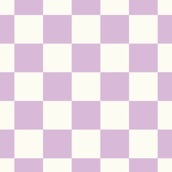 ESTAhome Tapete Karomuster Violett und Weiß 50 x 900 cm 139997
