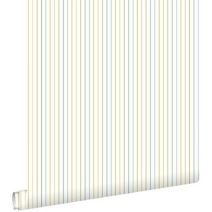 ESTAhome Tapete Streifen Hellblau 53 cm x 10