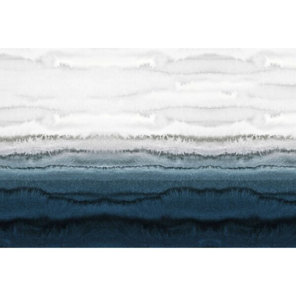 Fototapete Landschaft Aquarell Abstrakt Blau Weiß 4