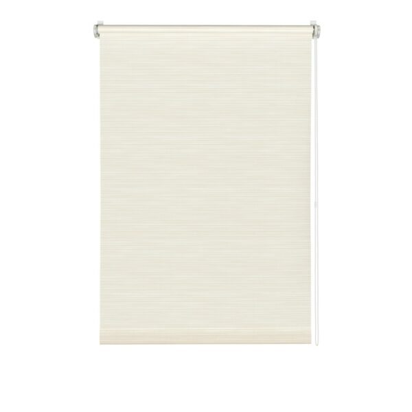 Gardinia EasyFix Rollo Dekor Streifen 75 cm x 150 cm Weiß-Beige