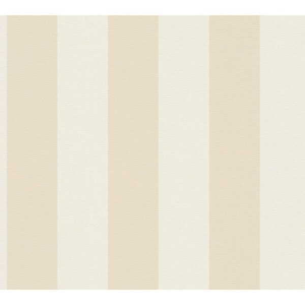 Vliestapete D'eco Wohngesund PVC phthalatfrei Streifen Beige FSC®