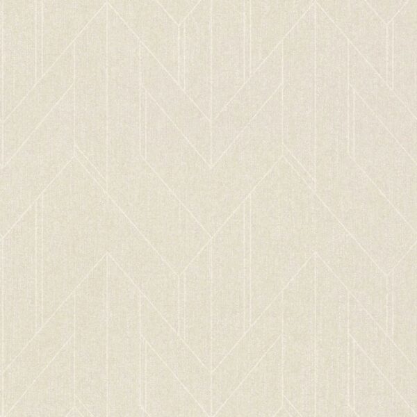 Bricoflor 20Er Jahre Tapete Elegant Helle Vliestapete Geometrisches Muster Mit Metallic Effekt Creme Wandtapete Für Schlafzimmer