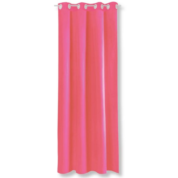 Bestgoodies Dekoschal Ellen Ösen Blickdicht 140 cm x 145 cm Pink 2er Pack