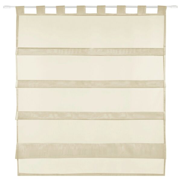 Bestlivings Sky Gardine Raffoptik Schlaufe 90 cm x 110 cm Beige