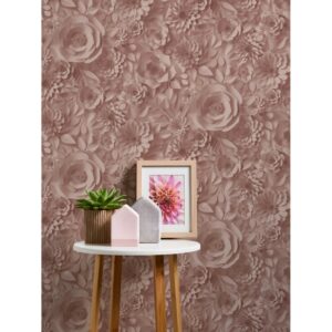Livingwalls Tapete 3D Muster Rosa und Weiß 53 cm x 10