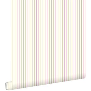 ESTAhome Tapete Streifen Babyrosa 53 cm x 10