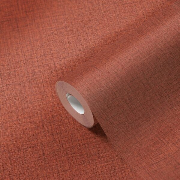 Livingwalls Tapete Uni Rot 53 cm x 10