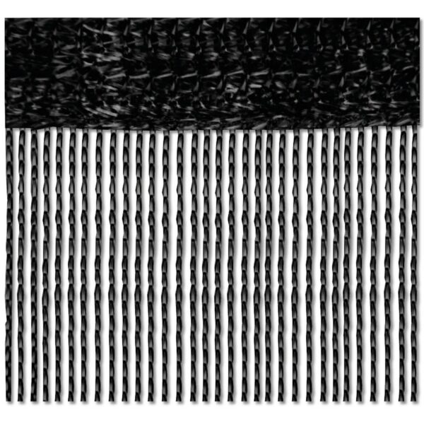 Bestlivings Fadenvorhang Fadengardine Vorhang Gardine Schwarz 90 cm x 245 cm